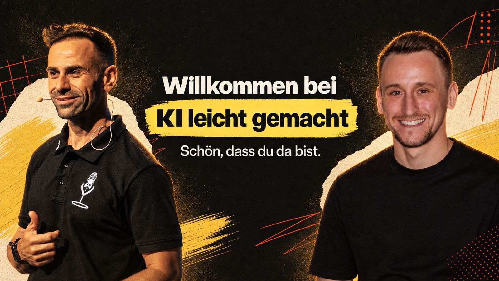 Fadi und Kevin heißen dich bei KI leicht gemacht willkommen